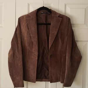 Womens Suede Blazer